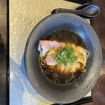 鶏soba 座銀 - 鴨soba 990円　