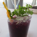 アジュール フォーティーファイブ - 妻は「スプリングタイム」グレープジュースベースのノンアルコールカクテルです。