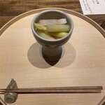 温石 - たいらがいとアスパラ 貝とは思えない甘さ