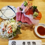 音羽鮨 - ちらし定食（1,300円税込）