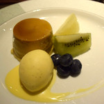 ボナ・フェスタ - デザート：プリンとアイスクリーム