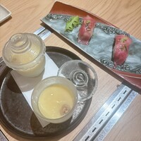 肉料理 KOJIRO - 茶碗蒸しと炙り寿司