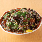 きくらげまみれの皿うどん