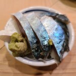 つかさ鮨 - つまみでもらった〆サバ