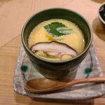 つかさ鮨 - 茶碗蒸し　プリプリの大きな海老が入っていた