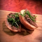 にほん酒や - 酒肴５点盛りその２　ヒジキのパテ