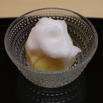 松川 - 「白桃　クワントローのシャーベットのせ」　(2014/08)