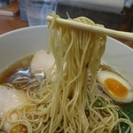 暁 製麺 - 麺アップ