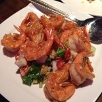 春梅子餐廳 - エビの炒めもの【2014.03】