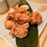 日本橋だし場　はなれ - おかか衣の麦風鶏唐揚