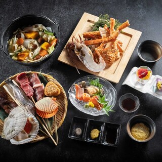 日本発祥の炉端焼きと郷土料理を味わうコース『信玄』