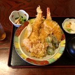 やわら亭 - ジャンボ天丼