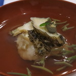 ズワイガニのしんじょ　あわび