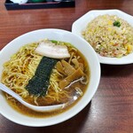 栄福 - ラーメン+チャーハン¥1050