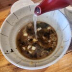 魚介醤油ラーメン 和屋 - 〆のスープ割りも(•̀ᴗ•́)و ̑̑