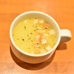 ステーキ ハンバーグの店 いわたき - ランチ興津のスープ２０２５年５月