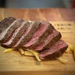 肉バルMoooh!! - ■国産牛ランプ(150g) ￥1.980