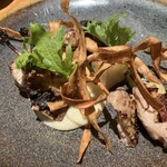 料理とワイン 音音 - うずらの塩糀焼き