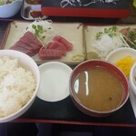 ゆうき食堂 - 刺身2点盛り定食1,400円税込