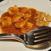 中国料理 龍鳳 - リピートした小海老のチリソース(2人前)
