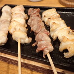 旨唐揚げと居酒メシ ミライザカ - 焼き鳥４種