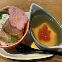くし路 KITTE丸の内店 - お酒のお通しも手が込んでおります！