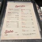 ROGA - お酒のメニュー　また名物のカレーなどさまざまな食事も頂けるようです。