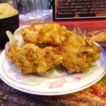 四川厨房 随苑 - 天津麺セット900円（ランチは、鶏唐揚げ３個、炒飯ほか食べ放題）