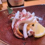天鮨 - 赤イカゲソの塩焼き