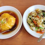 中華食堂 - 料理写真:日替りランチ。すげーボリューム。