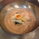 韓豚屋 - 濃厚豆乳冷麺(太麺)¥1050
