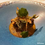 プチレストラン ブーケ・ド・フランス - あわびのブレゼ 鮑の肝のブールブランソース