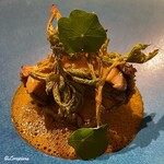 プチレストラン ブーケ・ド・フランス - あわびのブレゼ 鮑の肝のブールブランソース