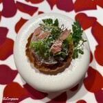 プチレストラン ブーケ・ド・フランス - 真鯵と生ハムのタルト