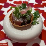 プチレストラン ブーケ・ド・フランス - 真鯵と生ハムのタルト