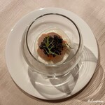 プチレストラン ブーケ・ド・フランス - ボタン海老とキャビアのクリームソース