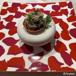 プチレストラン ブーケ・ド・フランス - 真鯵と生ハムのタルト