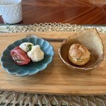 Karuizawa Ristorante Kobayashi - カプレーゼとゴルゴンゾーラのシュー