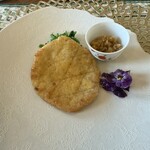 軽井沢リストランテ小林 - 信州黄金軍鶏のミラノ風カツレツ　りんごのソースが最高に美味しかった