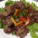 Kyukaruizawa Company cafeteria - 長野県知事が認定した信州プレミアム牛肉100％使用「岩塩黒胡椒あぶり焼肉丼」