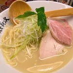 麺や 鶏次と貝次 - 鶏貝そば 麺大盛