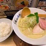 麺や 鶏次と貝次 - 鶏貝そば 麺大盛