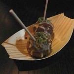 ラ・ボンヌターブル - プティフールのたこ焼き(笑)