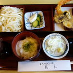 鶴来 - 冷定食（うどん）　1000円