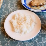 シャンティ - お皿にくっつかない、見事な"炊き"と"蒸らし"の"ライス"。
