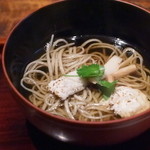 志蕎庵 江月 - 締めは季節の鱧松茸そば