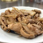 お好み食堂 伊東 - 生もつ炒め、出来上がり