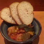 お季味 - 付け出し（夏野菜のトマト煮）