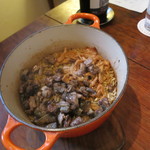 ラ・ボッテガ・ゴローザ - フランス産エトフェの鳩とブラウンマッシュルームのリゾット・ピロータ