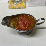 かれーの店 うどん  - すーぷかれー初夏のプレミアム・ご飯大盛り・チーズ・スパイシーひき肉・焼トマト